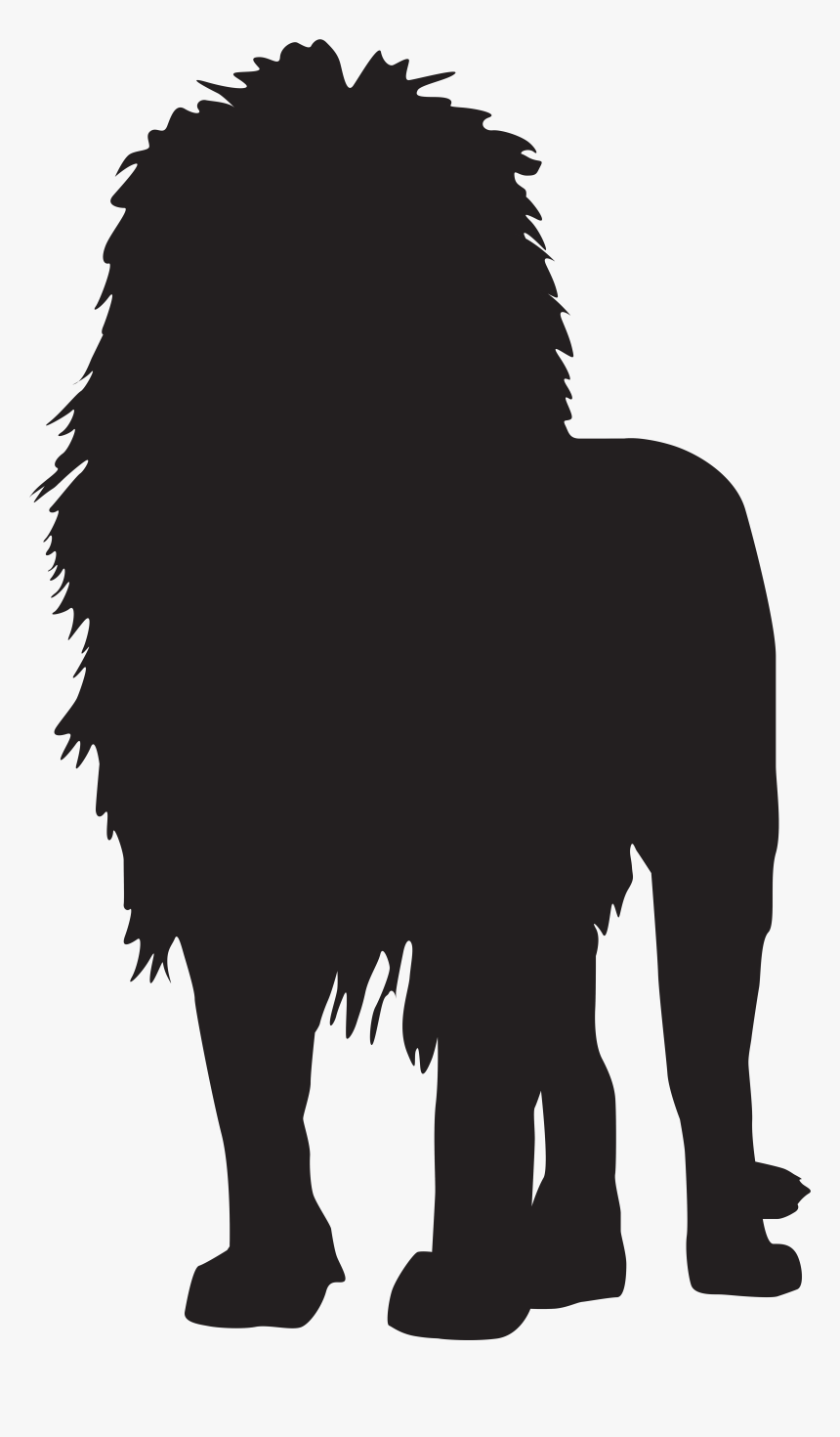 Transparent Dog Head Silhouette Png - Lion Silhouette No Background, Png Download, Free Download
