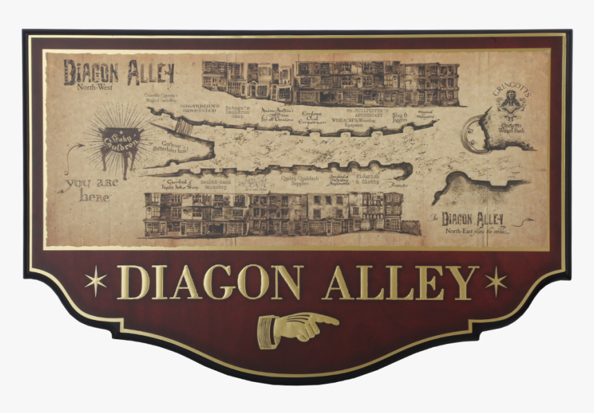Transparent Diagon Alley Png - Harry Potter Diagon Alley Logo, Png Download, Free Download