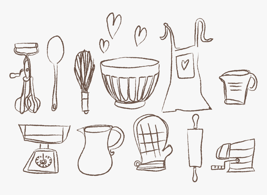 Premium Vector | Kitchen utensils, tools set. cooking collection. hand drawn  illustrations