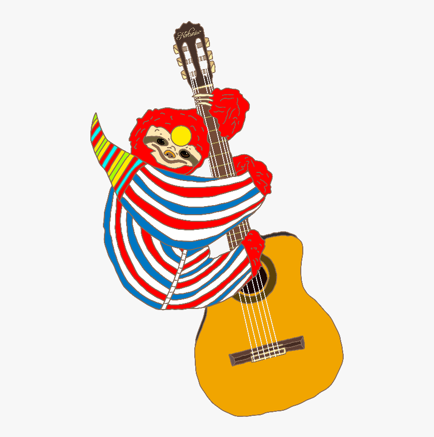 Sloth Clipart Guitar, HD Png Download, Free Download