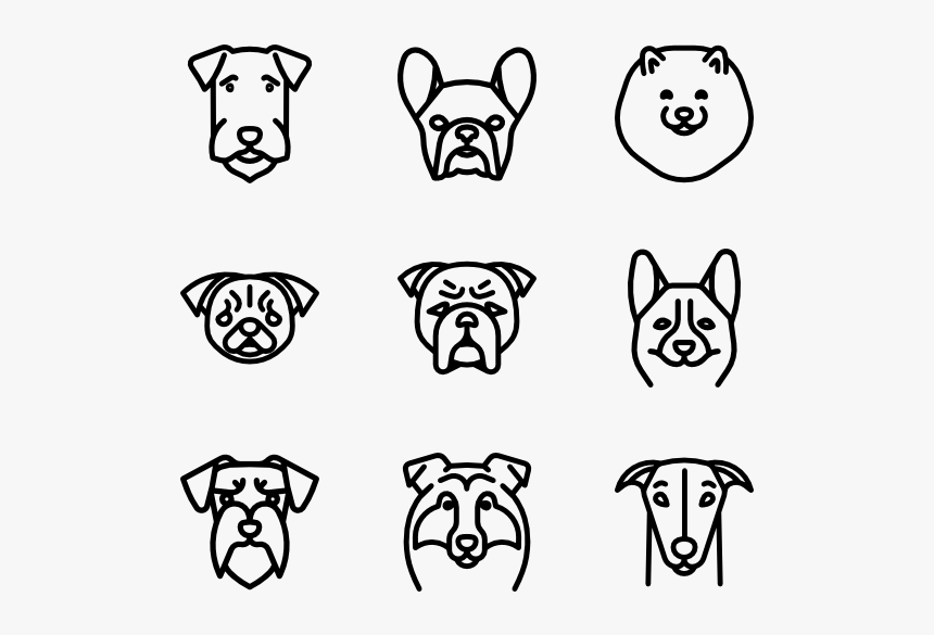 Dog Breeds Heads - Dog Breeds Icon, HD Png Download, Free Download