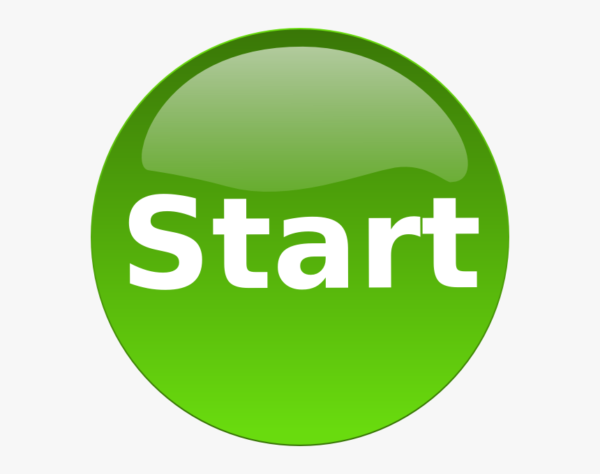 Start Button Clip Art - Start Button Transparent Background, HD Png Download, Free Download