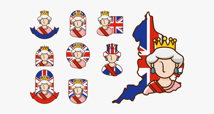 Queen Elizabeth Vector - Png Queen Of England Crown, Transparent Png, Free Download