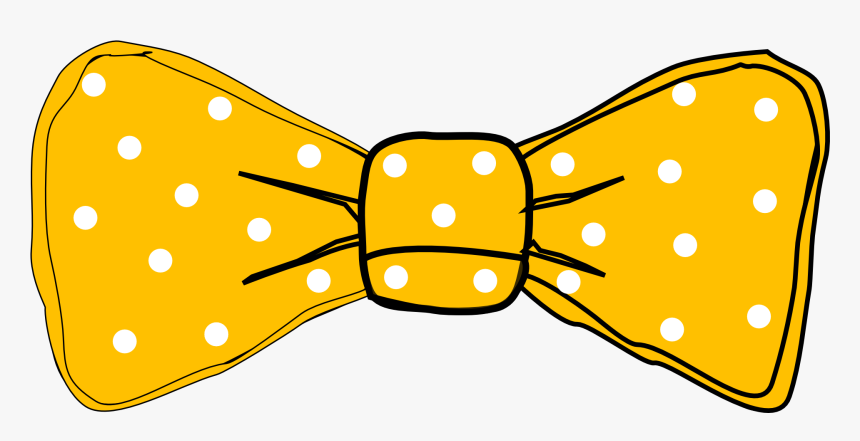 Gravata, Pontos, Arco, Amarela, Moda, Elegante - Yellow Bow Tie Clipart, HD Png Download, Free Download