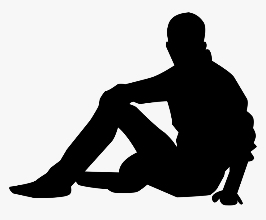 Silhouette, People, Position, Man, Strength, Fashion - Man Sitting Silhouette Png, Transparent Png, Free Download