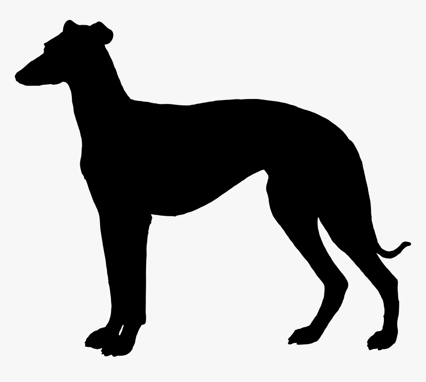 Transparent Dog Head Silhouette Png - Greyhound Silhouette Clipart, Png Download, Free Download