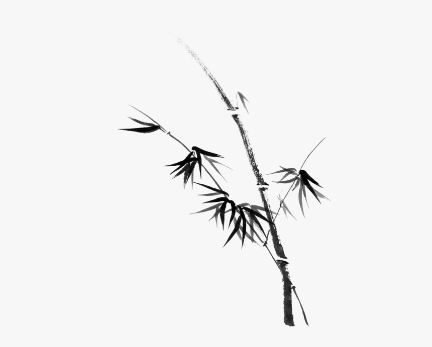 Minimalistic Japanese Sumi-e Zen Black Ink Painting, HD Png Download, Free Download