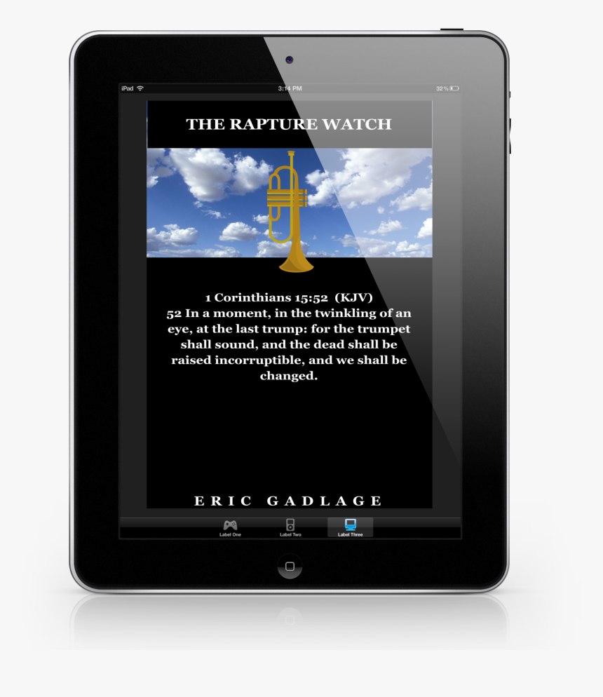The Rapture Watch Digital Book Cover - Tablet Computer, HD Png Download, Free Download
