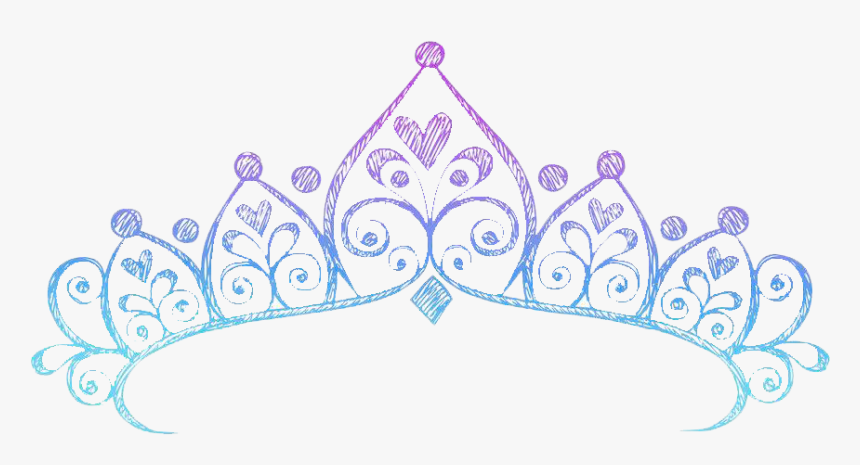 Crown Drawing Png - Drawing Princess Crown, Transparent Png, Free Download