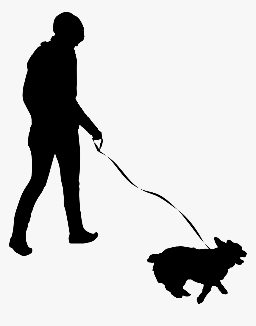 Image Freeuse Silhouette At Getdrawings Com Free For - Walking Dog Silhouette Png, Transparent Png, Free Download