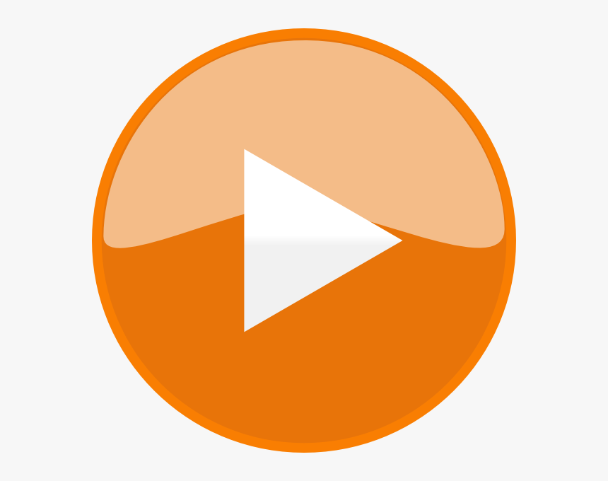 Orange Play Button Png, Transparent Png, Free Download