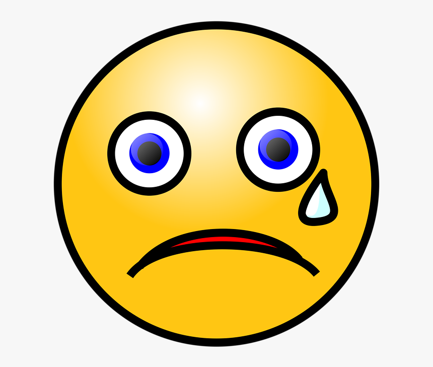 Sad Face Transparent Png - Crying Face No Background, Png Download, Free Download