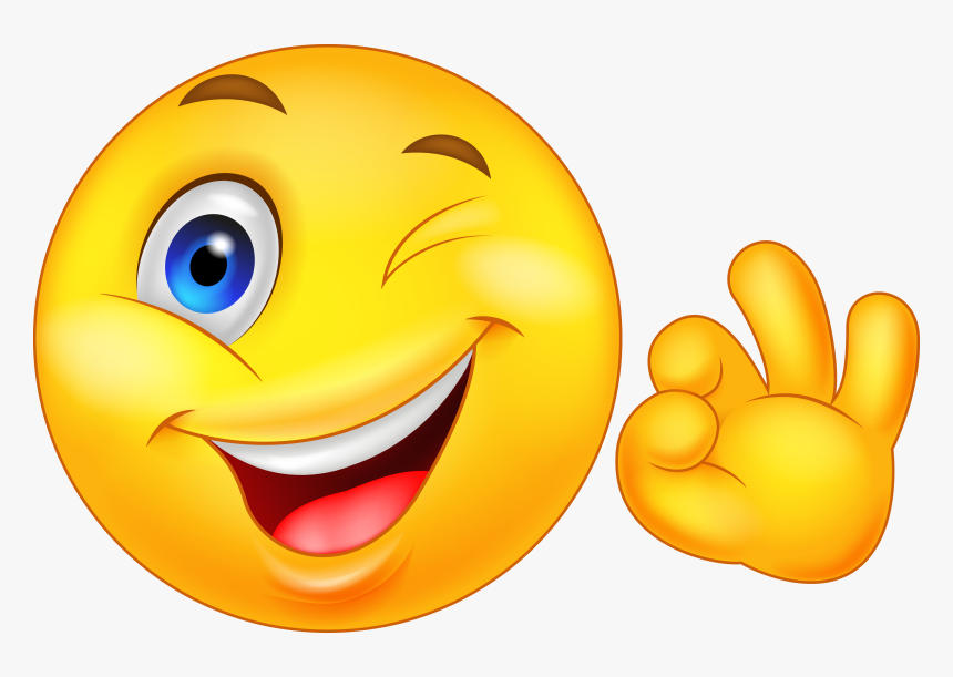 Wink Thumbs  Up  Emoji  HD Png Download kindpng