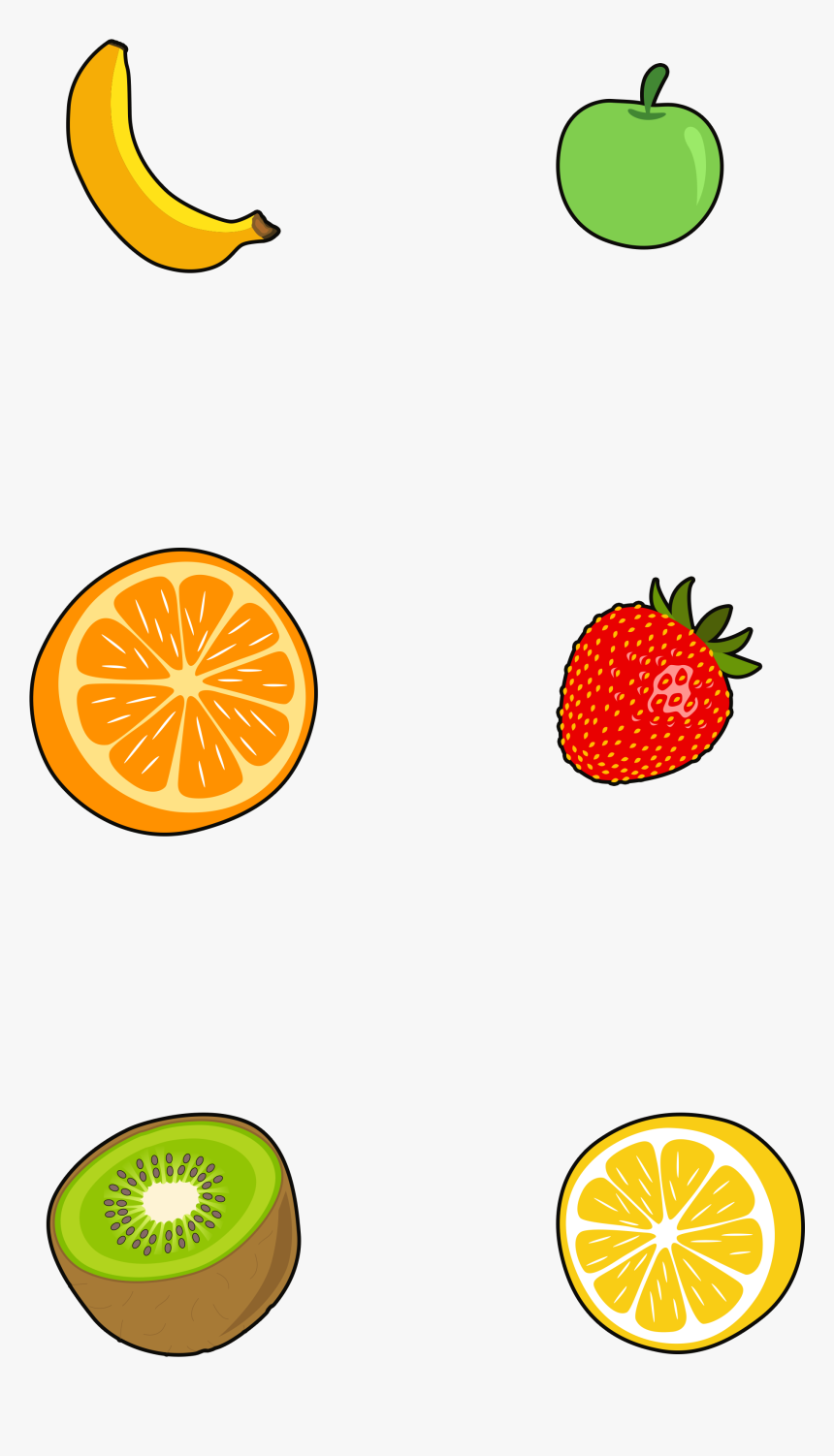 Transparent Fruits And Vegetables Border Clipart - การ ตกแต่ง ใบ งาน รูป ผล ไม้, HD Png Download, Free Download