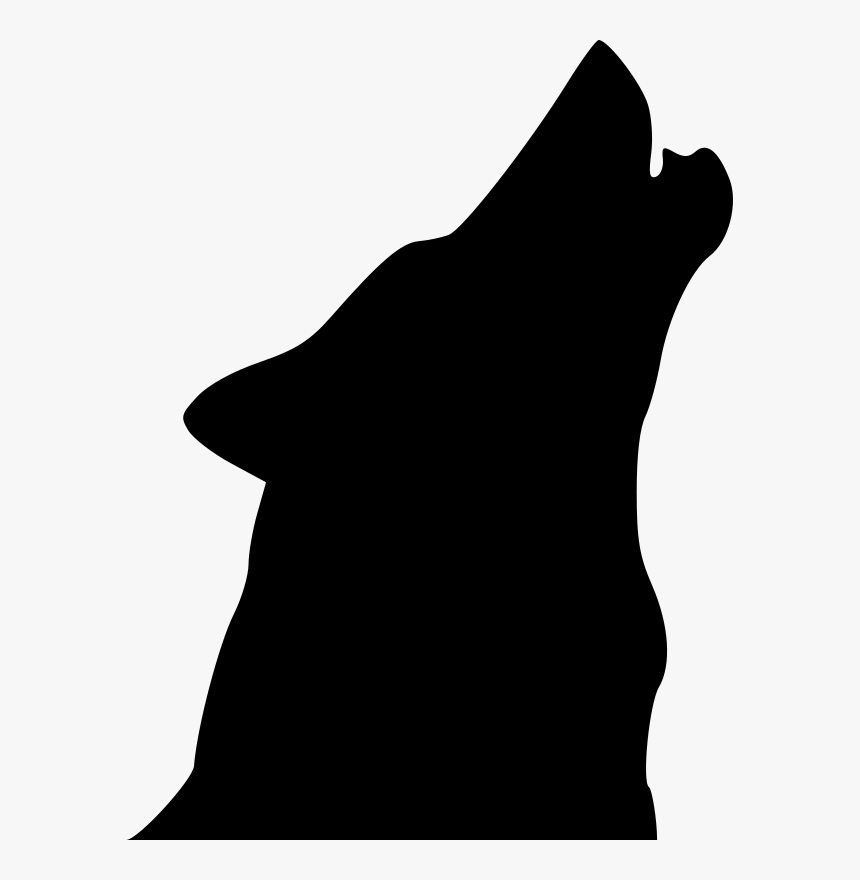 Wolf, Head, Silhouette, Face, Call, Howling, Howl - Howling Wolf Head Silhouette, HD Png Download, Free Download