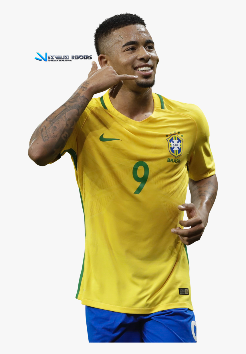 Transparent Gabriel Jesus Png - Gabriel Jesus Brazil Png, Png Download, Free Download