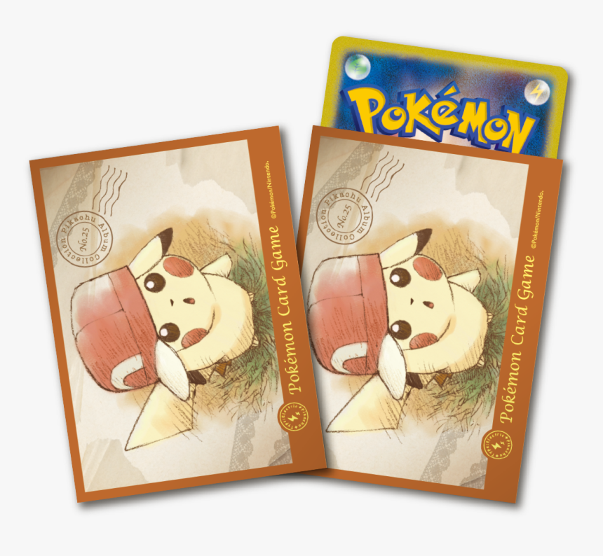 Pokemon Center Japanese Card Sleeves - Pokemon Center Pikachu Sleeve, HD Png Download, Free Download