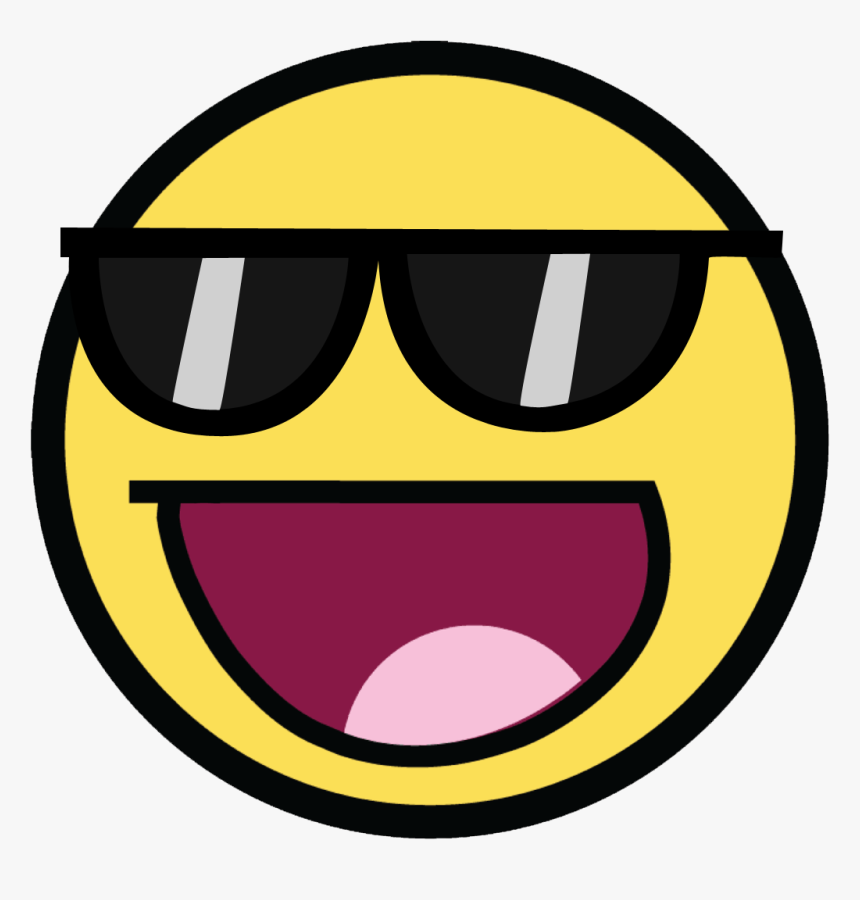 Face Smiley Youtube Clip Art - Awesome Face With Sunglasses, HD Png D...