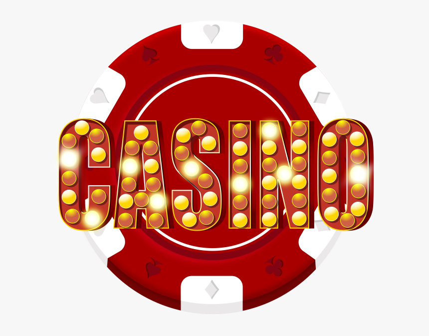 Red Casino Chip Decoration Png Clip Art - Transparent Casino Clip Art, Png Download, Free Download