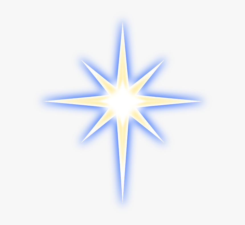 Twinkle&transparent Clipart - Christmas Star Clip Art, HD Png Download, Free Download