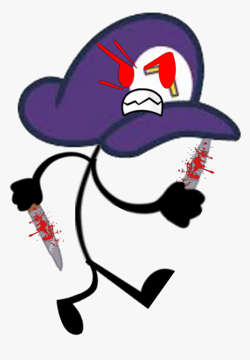 Waluigi Hat Png - Waluigi Bfdi, Transparent Png, Free Download