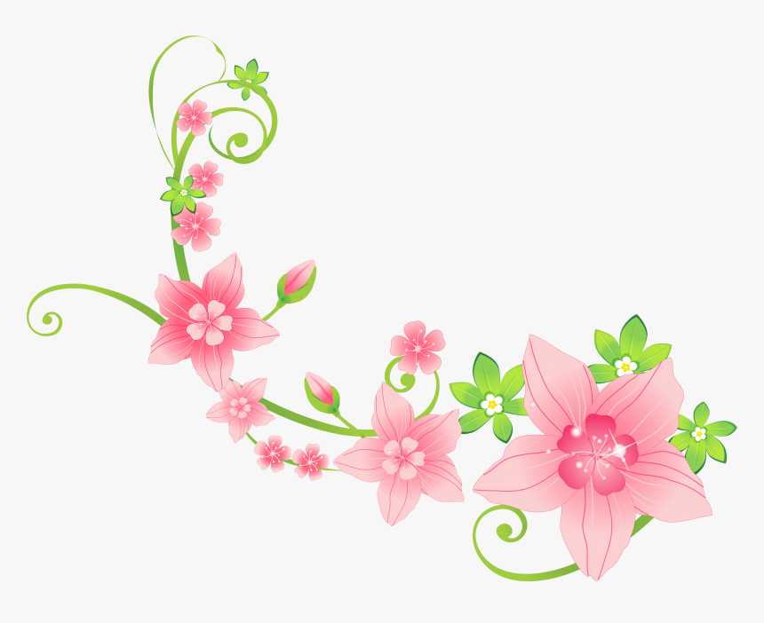 Pink Flower Clip Art Png, Transparent Png, Free Download