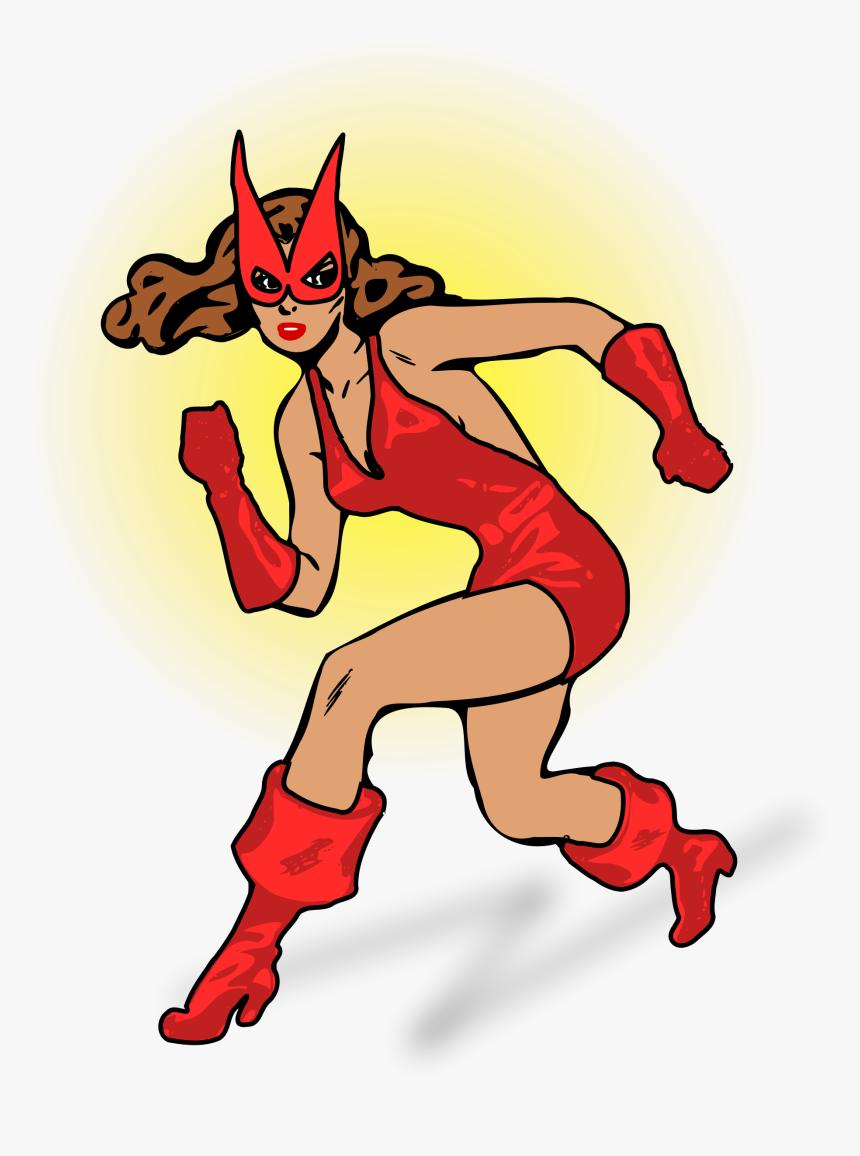 Superhero Clip Arts - Super Heroine Character Vector, HD Png Download, Free Download