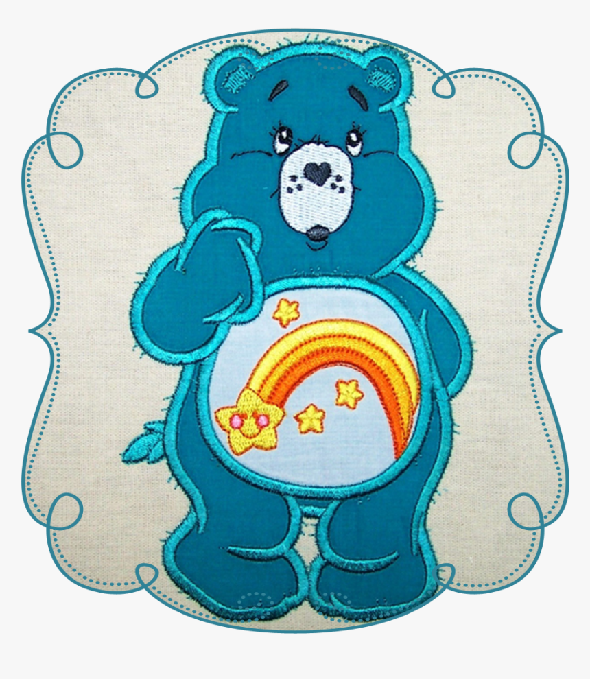 Rainbow Cuddle Bear - Cartoon Hand Embroidery Designs, HD Png Download, Free Download