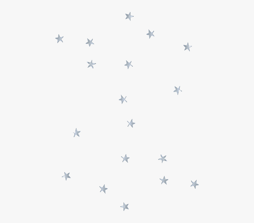 Aesthetic Silver Stars Png, Transparent Png, Free Download