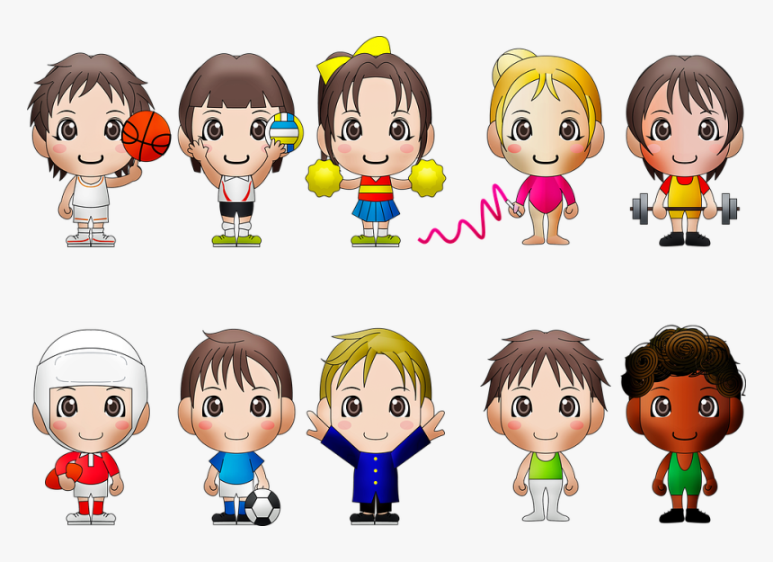 Chibi Kids, Sports, Chibi, Boy, Ball, Character, Young - Child Chibi, HD Png Download, Free Download