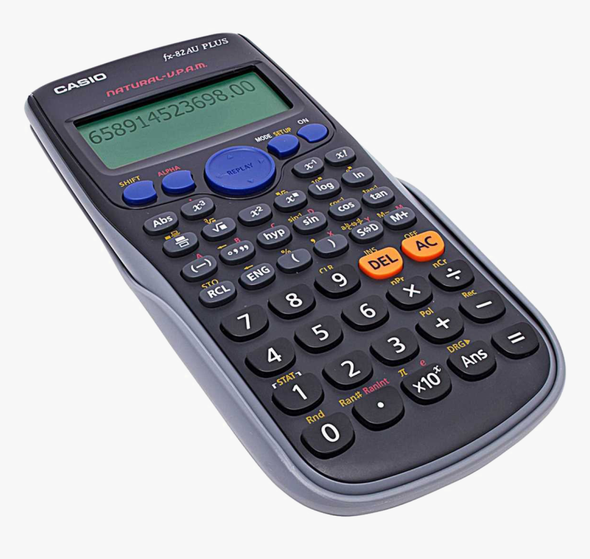 Transparent Calculator Clipart - Casio Fx 82au Plus, HD Png Download, Free Download