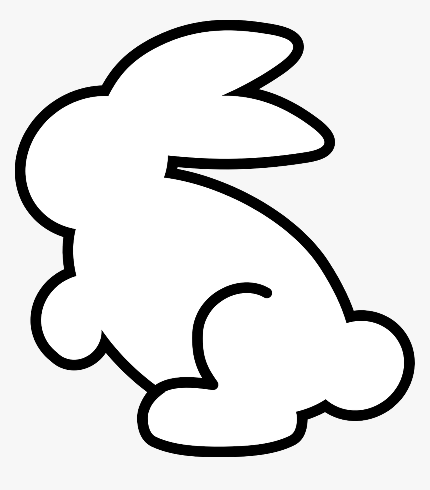 Easter Bunny Black Background, HD Png Download, Free Download
