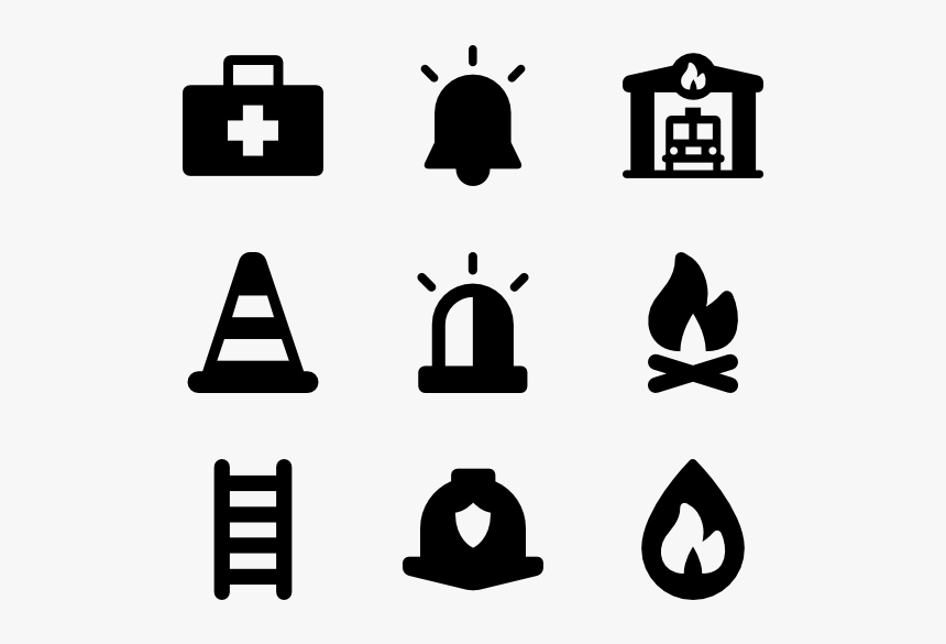 Fire Department Elements - Fireman Icon, HD Png Download, Free Download