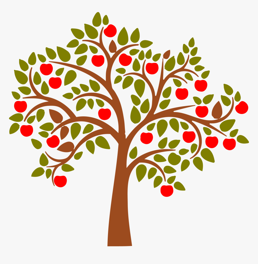 Wall Decal Apples - Apple Tree Vector Png, Transparent Png, Free Download