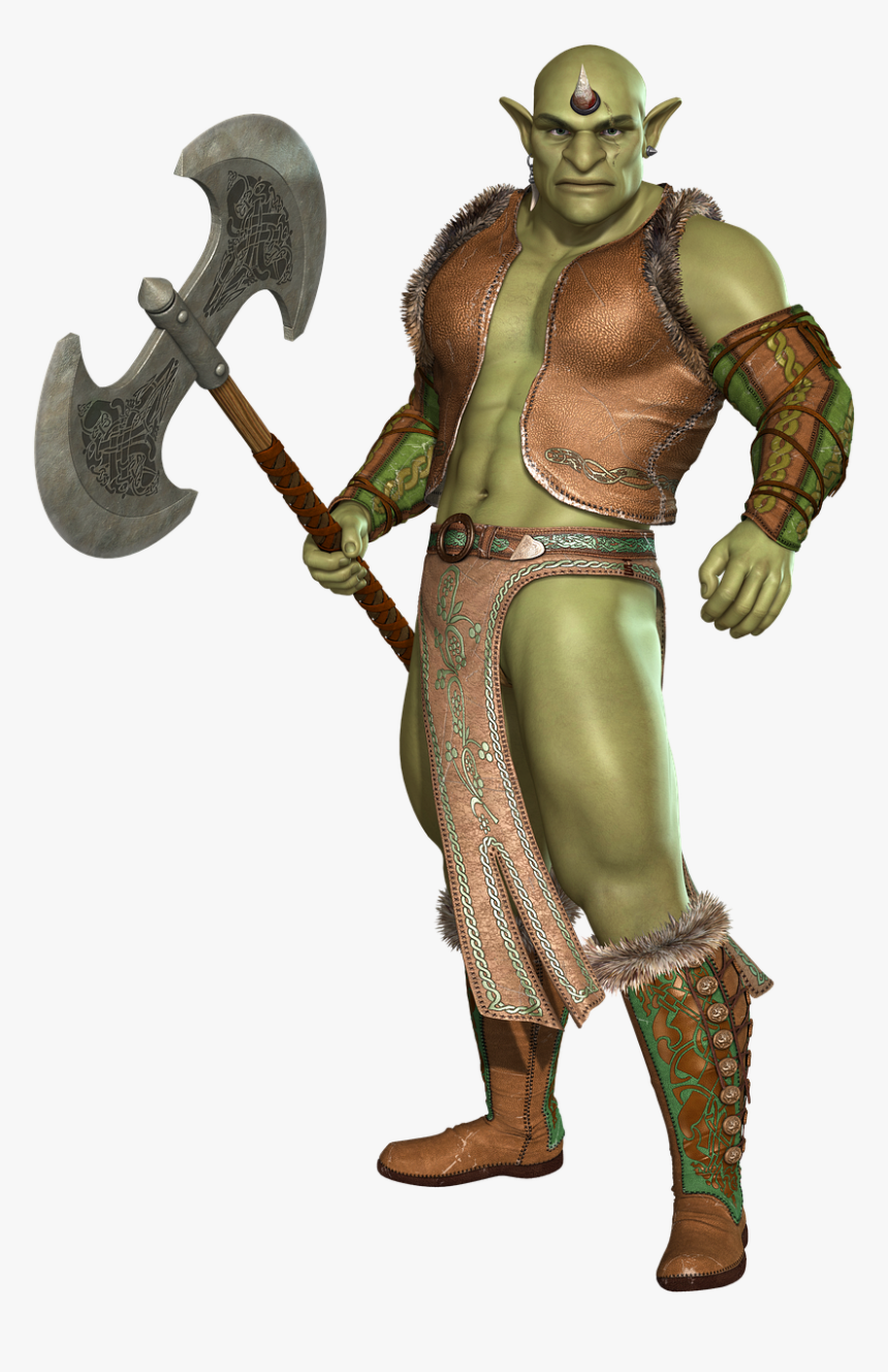 Orc, Ogre, Troll, Warrior, Monster, Fantasy, Goblin - Action Figure, HD Png Download, Free Download