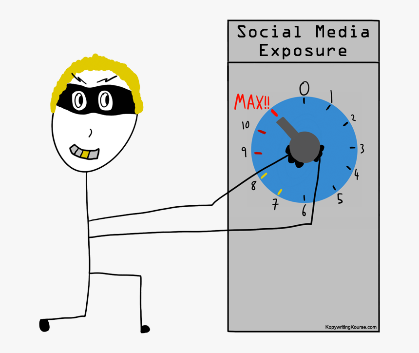 Social Media Exposure - Cartoon, HD Png Download, Free Download