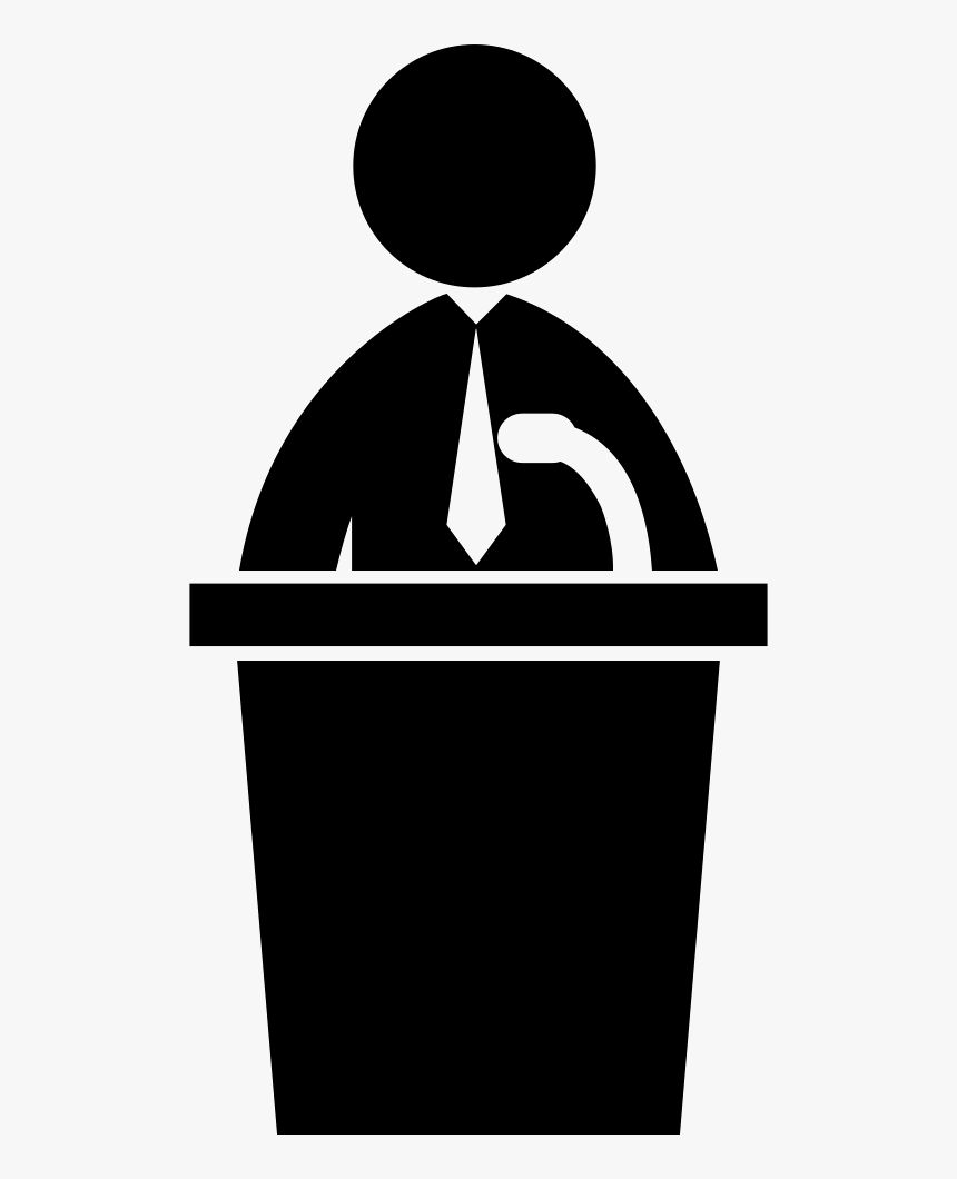 Political Candidate Speech Svg Png Icon Free Download - Election Candidate Png, Transparent Png, Free Download