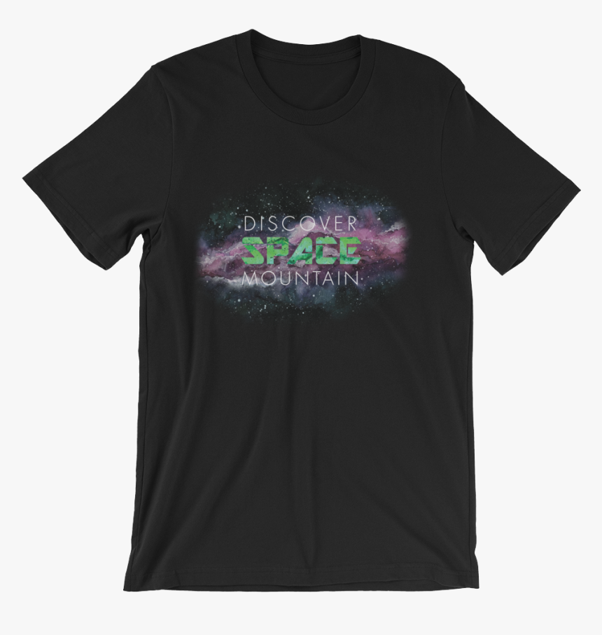 Space Mountain Mockup Wrinkle-front Black - Friend Of Freq Shirt, HD Png Download, Free Download