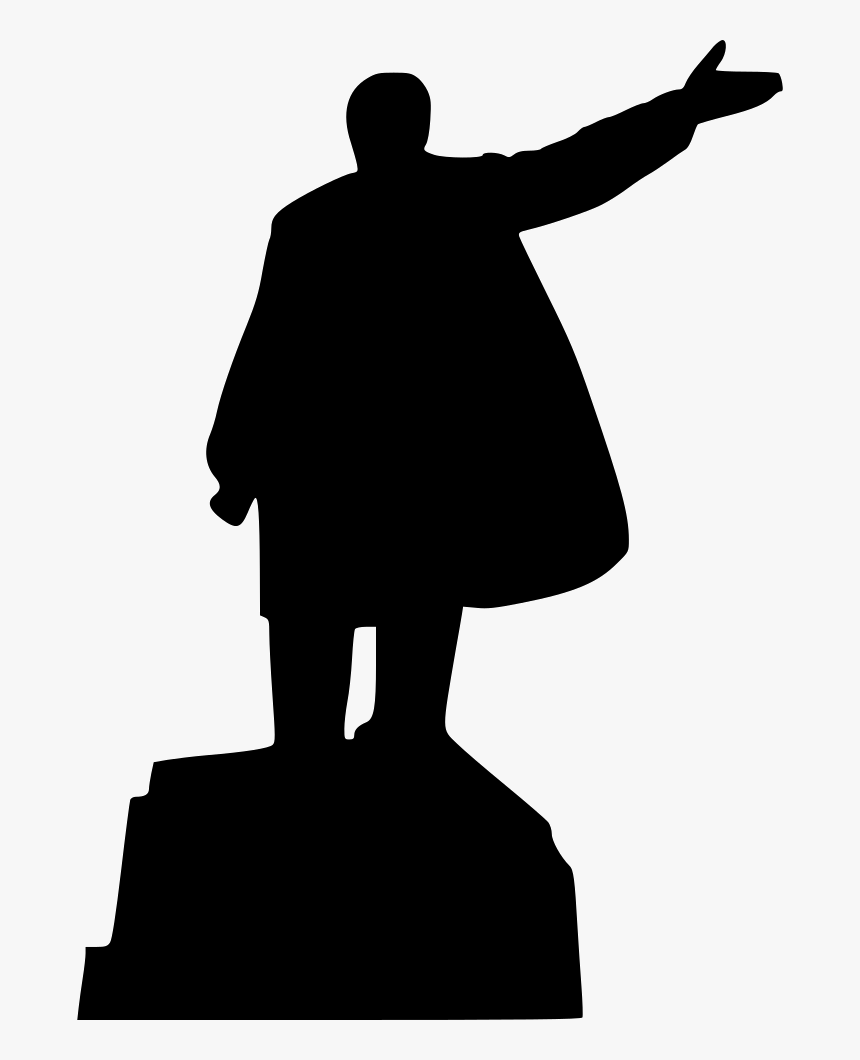 Monument Lenin Politic Politics Communism - Statue Of Lenin Silhouette, HD Png Download, Free Download