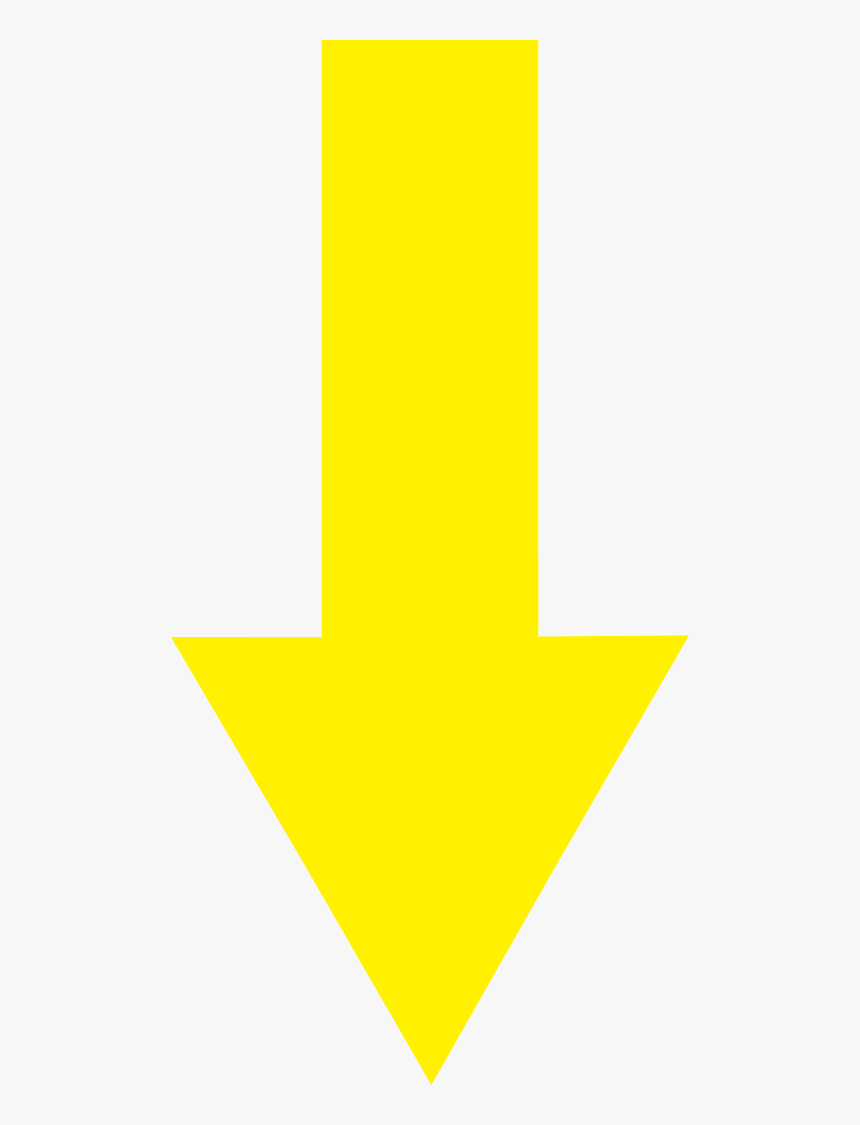 Yellow Arrow Down - Yellow Down Arrow Png, Transparent Png, Free Download