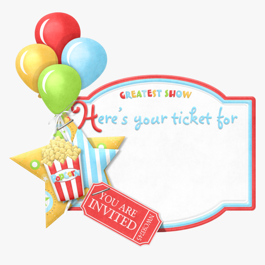 Big Top Big Top, Circus Party, Clowning Around, Circus - Balloons Clipart Circus, HD Png Download, Free Download