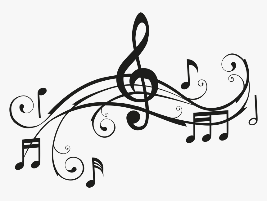 Transparent Music Notes Clipart Png - Music Notes Clipart Black And White, Png Download, Free Download