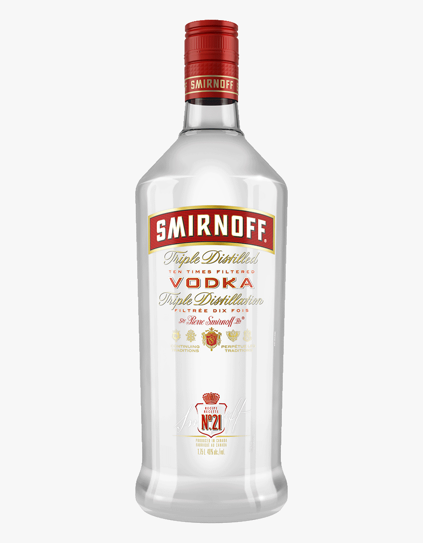 Transparent Smirnoff Vodka Png - Smirnoff Vodka 1.75 Bottle Png, Png Download, Free Download