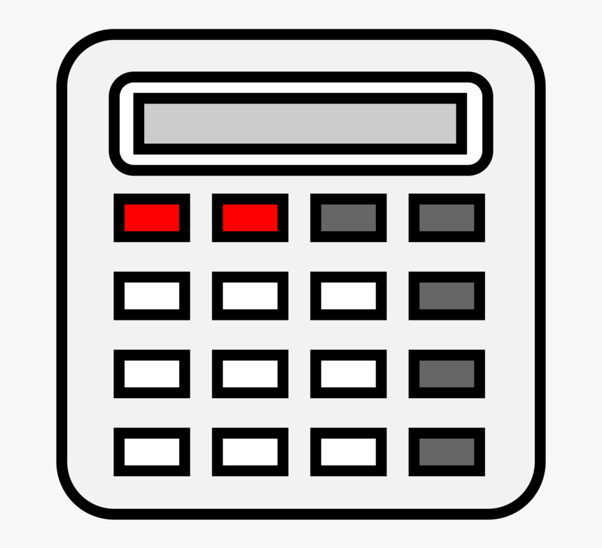 Area,office Equipment,text - Calculator Clipart, HD Png Download, Free Download