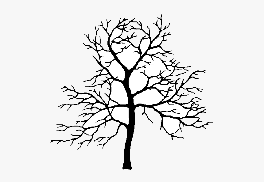 Apple Tree Oak Clipart Branch Drawing At Getdrawings - Crab Apple Tree Silhouette, HD Png Download, Free Download