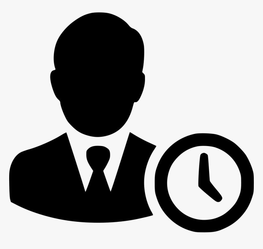 Work Time Clock Working Management - User Man Icon Png, Transparent Png, Free Download