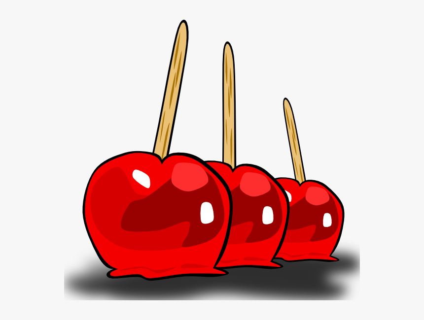 Candied Apples Clip Art At Clker - Candy Apple Clip Art, HD Png Download, Free Download