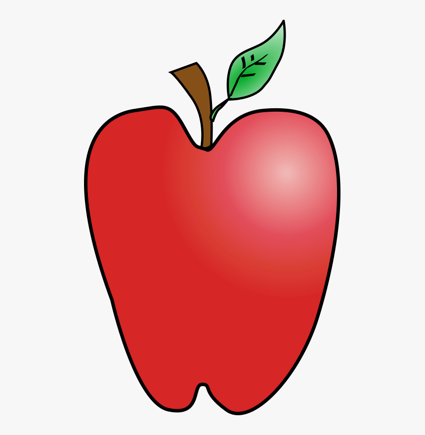 Transparent Apples Clipart - Cartoon Apple Transparent Background, HD Png Download, Free Download