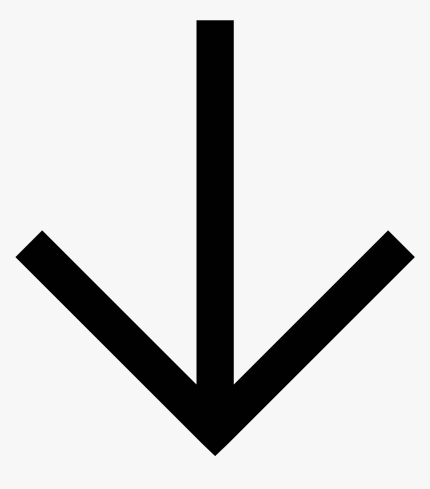 Down Arrow Icon - Fleche Vers Le Bas Png, Transparent Png, Free Download