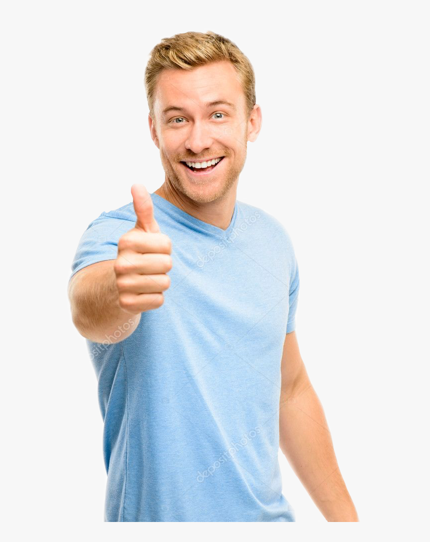 Transparent Happy Man Png - Man Thumbs Up, Png Download, Free Download